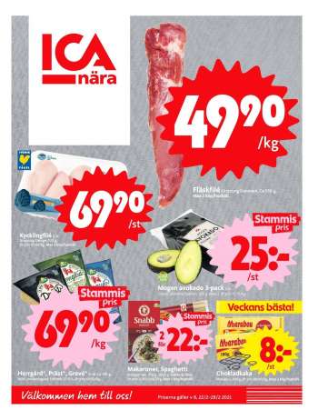 ICA reklamblad - 22/2 2021 - 28/2 2021.