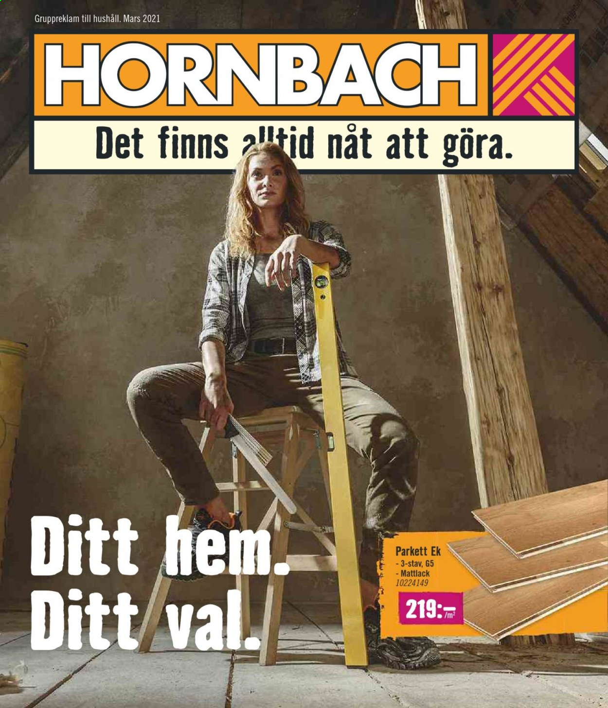 thumbnail - Hornbach reklamblad - 1/3 2021 - 25/3 2021.