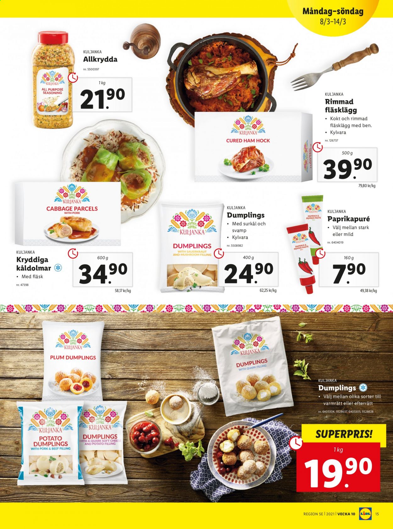 Lidl reklamblad - 8/3 2021 - 14/3 2021. Sida 15