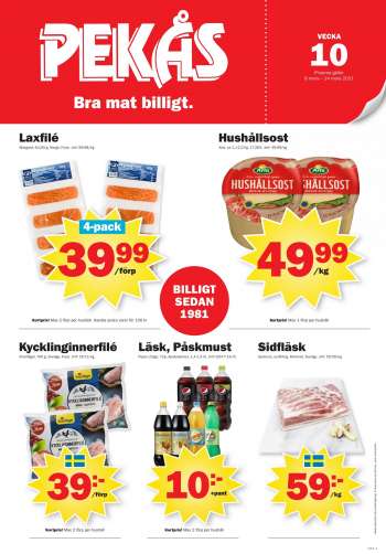 Pekås reklamblad - 8/3 2021 - 14/3 2021.