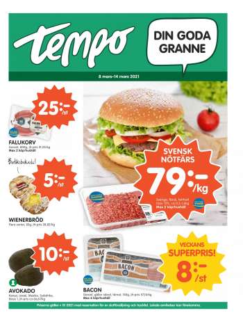 Tempo reklamblad - 8/3 2021 - 14/3 2021.