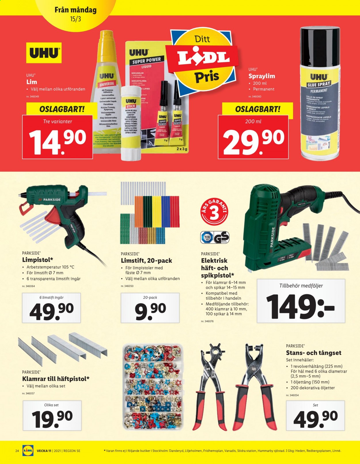 Lidl reklamblad - 15/3 2021 - 21/3 2021. Sida 24