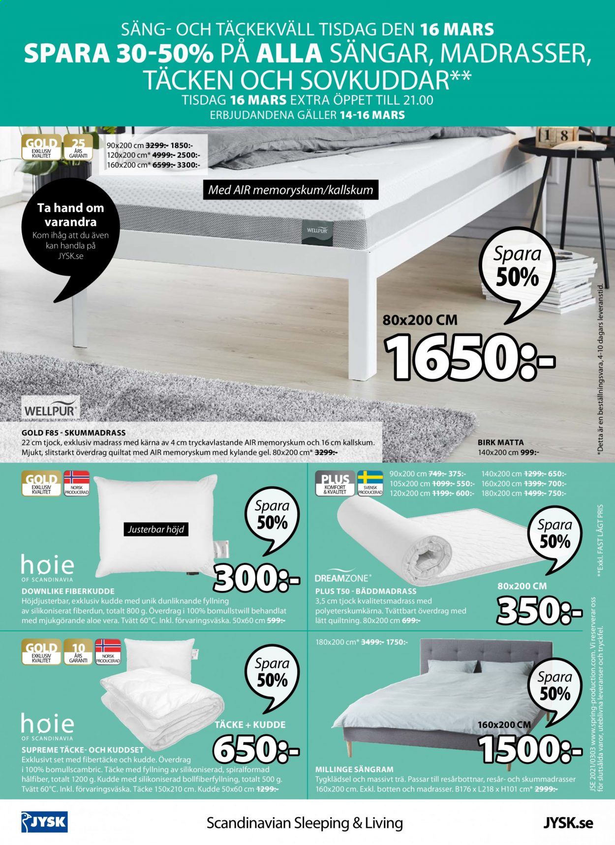 JYSK reklamblad - 14/3 2021 - 27/3 2021. Sida 16