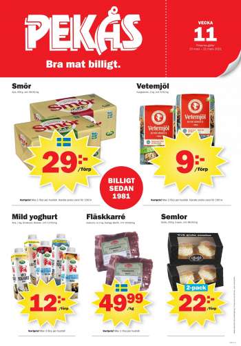Pekås reklamblad - 15/3 2021 - 21/3 2021.