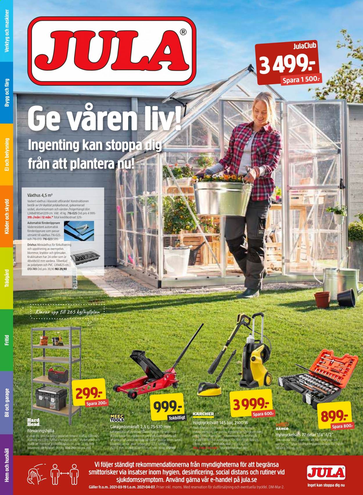Jula reklamblad - 19/3 2021 - 7/4 2021. Sida 1
