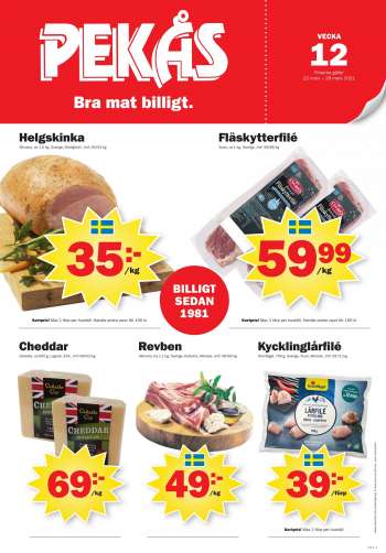 Pekås reklamblad - 22/3 2021 - 28/3 2021.