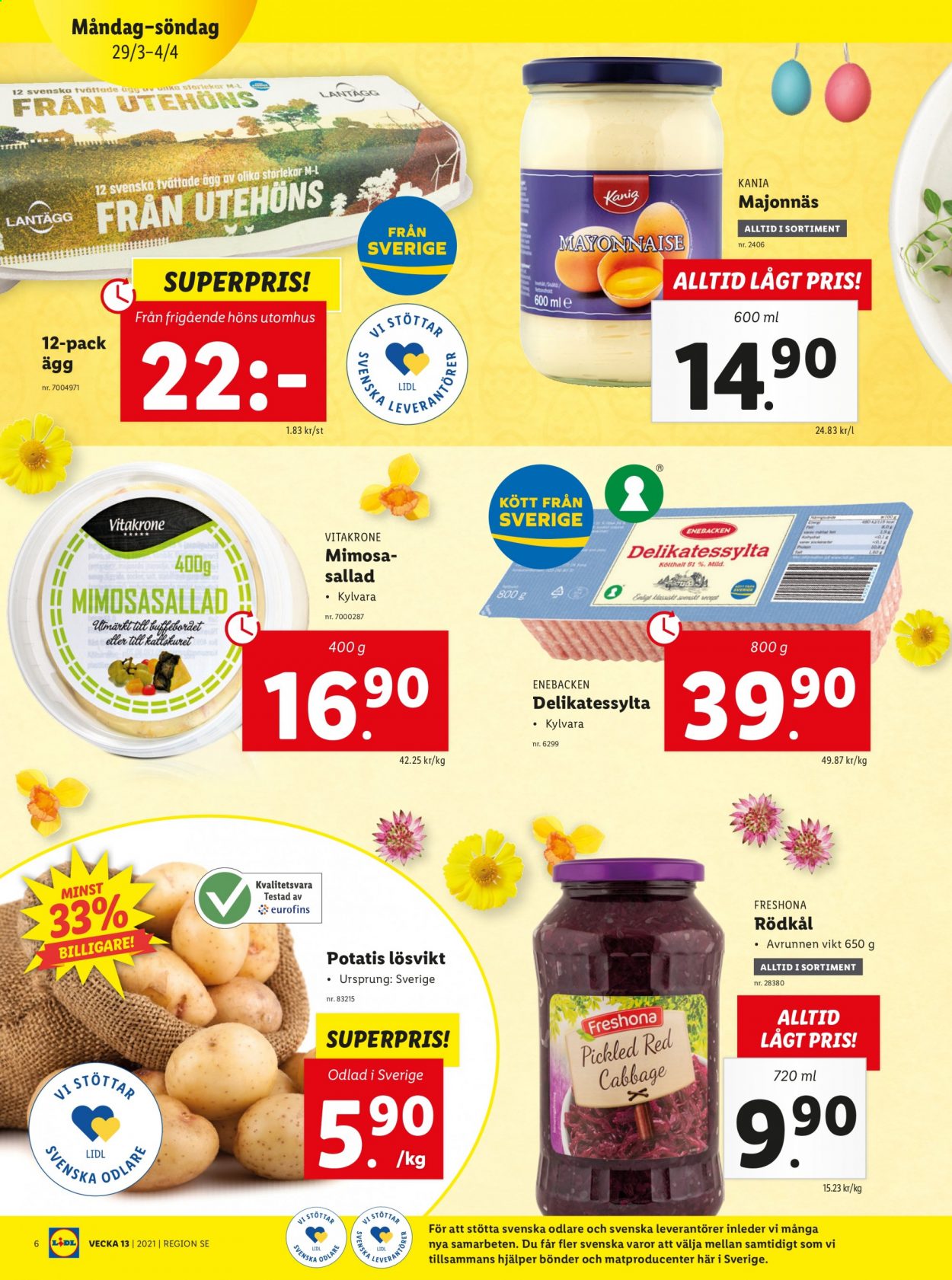 Lidl reklamblad - 29/3 2021 - 4/4 2021. Sida 6