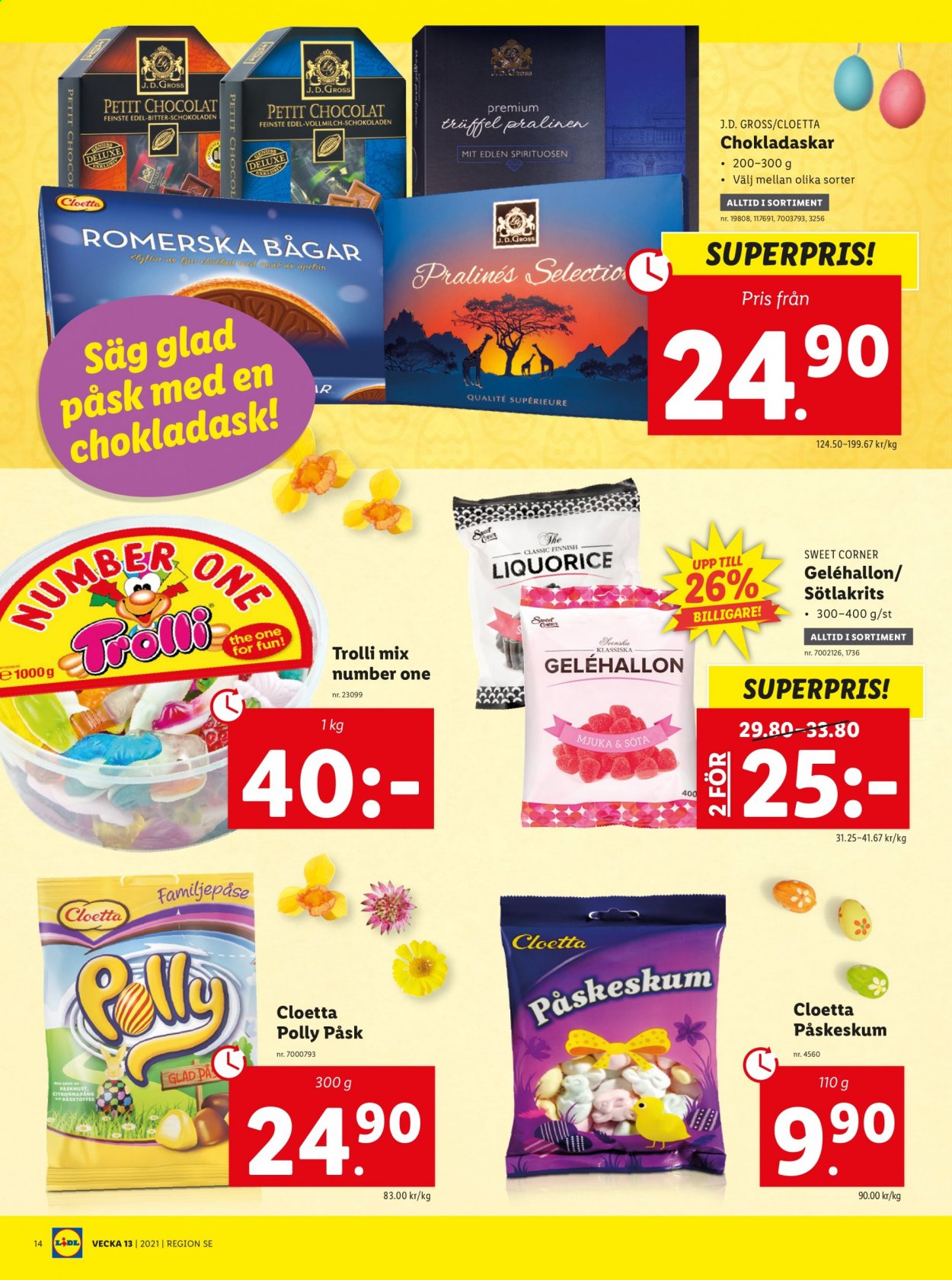 Lidl reklamblad - 29/3 2021 - 4/4 2021. Sida 14