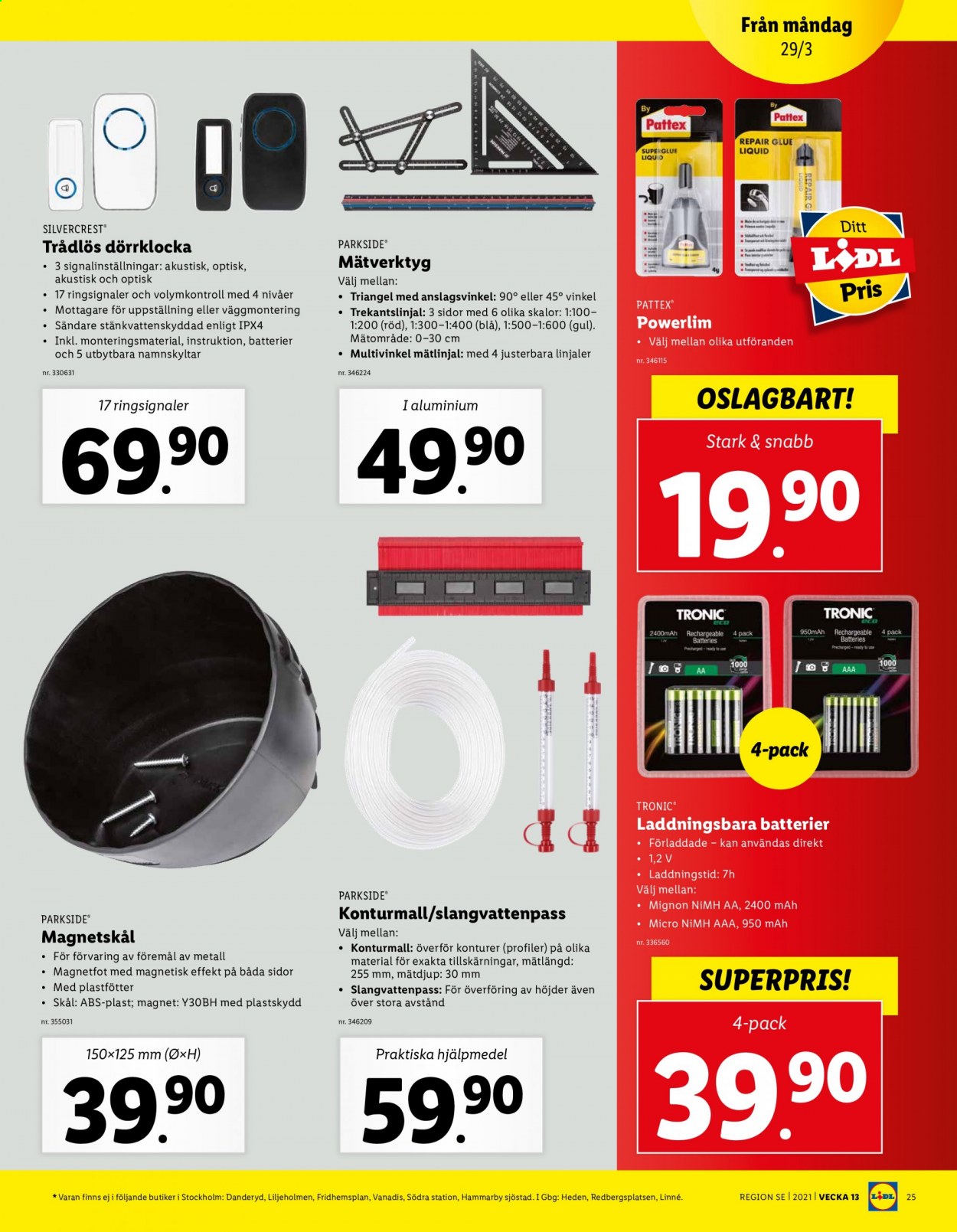 Lidl reklamblad - 29/3 2021 - 4/4 2021. Sida 25