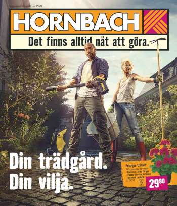 Hornbach reklamblad - 1/4 2021 - 22/4 2021.