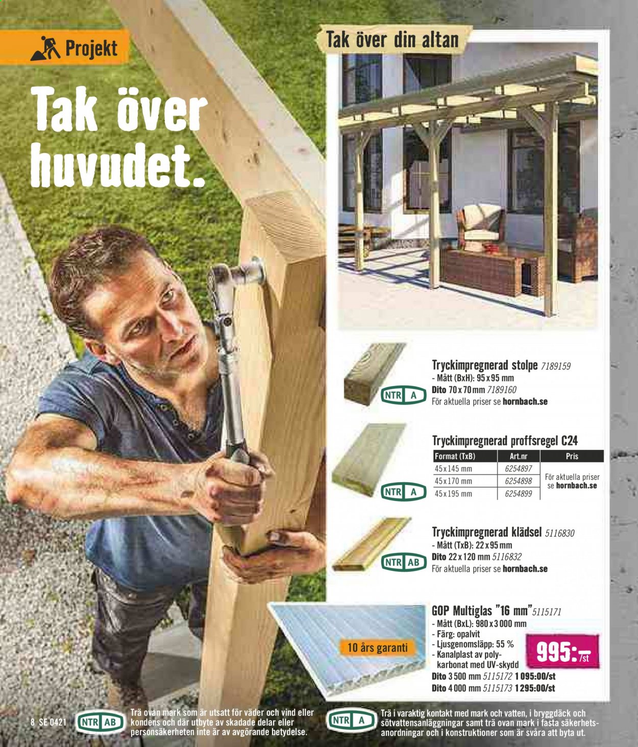 Hornbach reklamblad - 1/4 2021 - 22/4 2021. Sida 8