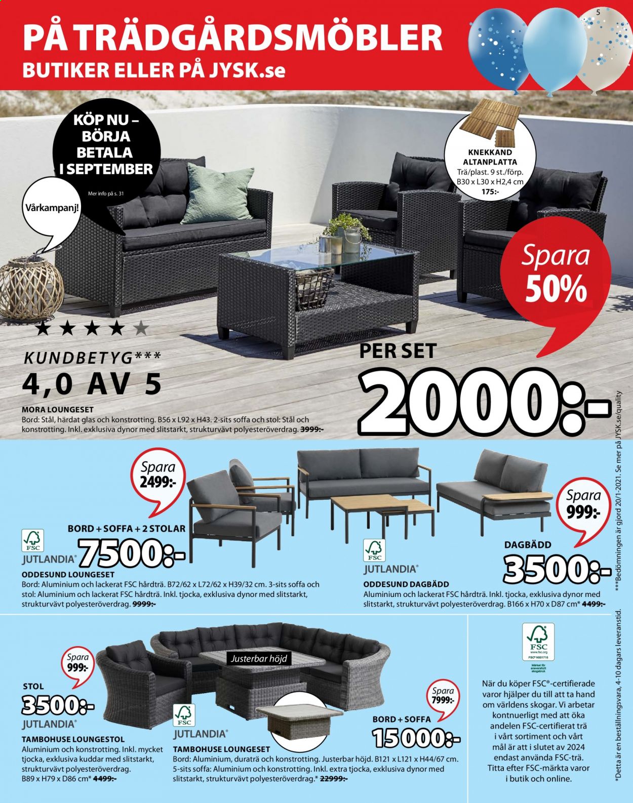 JYSK reklamblad - 28/3 2021 - 10/4 2021. Sida 5