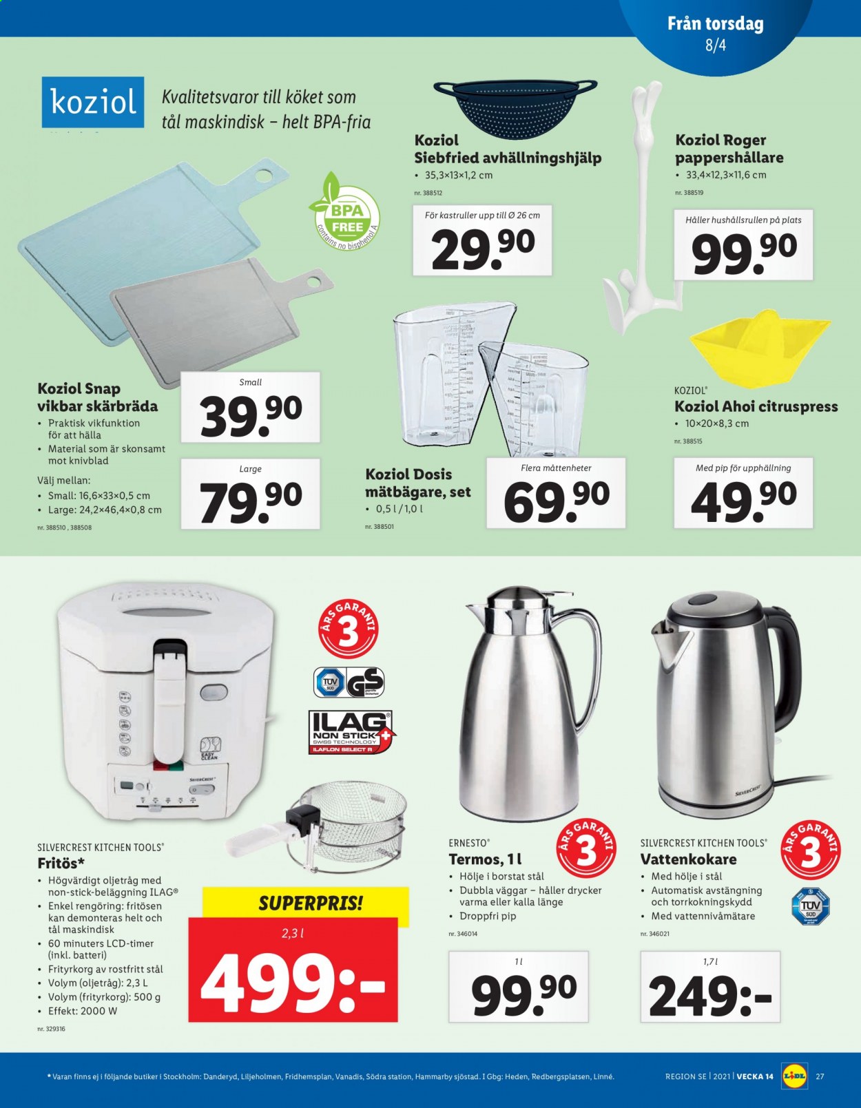 Lidl reklamblad - 5/4 2021 - 11/4 2021. Sida 27