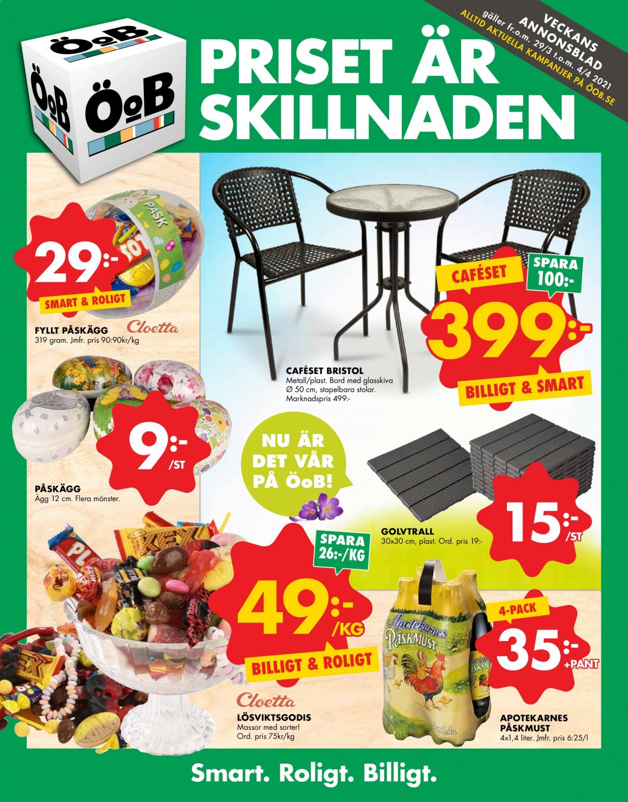 ÖoB reklamblad - 29/3 2021 - 4/4 2021. Sida 1