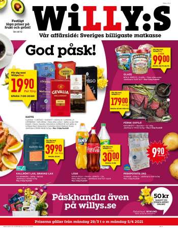 Willys reklamblad - 29/3 2021 - 5/4 2021.