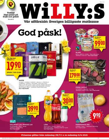 Willys reklamblad - 29/3 2021 - 5/4 2021.