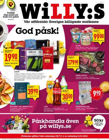 Willys reklamblad - 29/3 2021 - 5/4 2021.