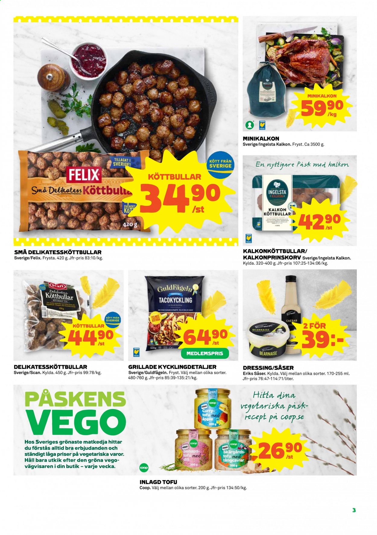 Coop reklamblad - 29/3 2021 - 4/4 2021. Sida 3