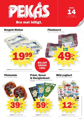 Pekås reklamblad - 6/4 2021 - 11/4 2021.