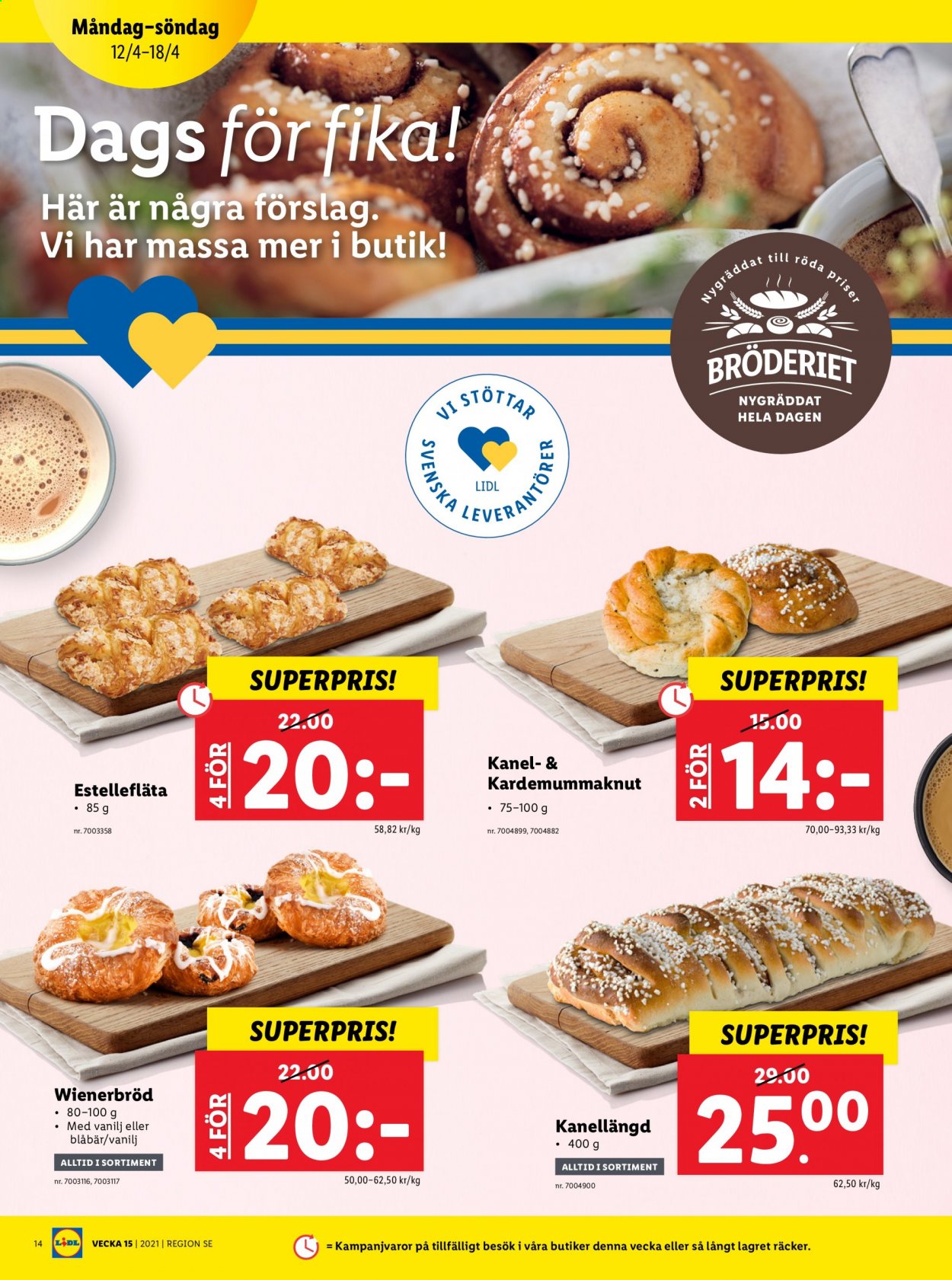 Lidl reklamblad - 12/4 2021 - 18/4 2021. Sida 14