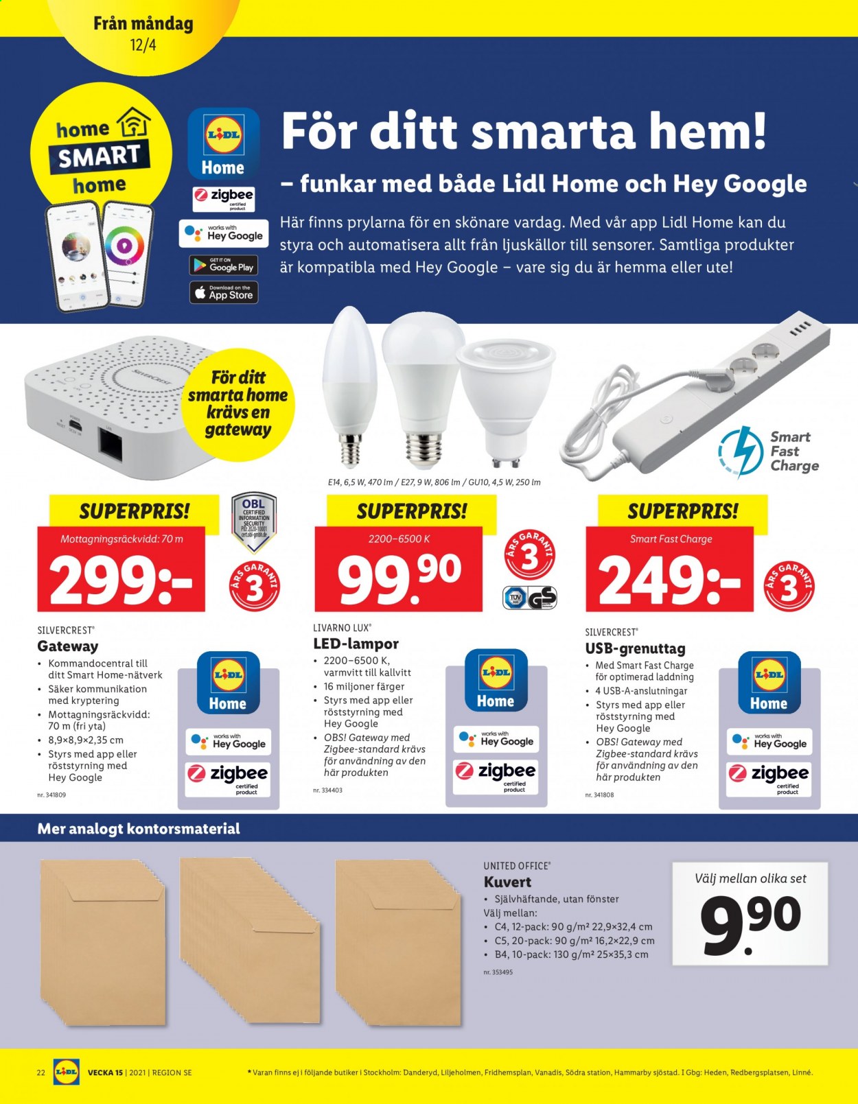 Lidl reklamblad - 12/4 2021 - 18/4 2021. Sida 22