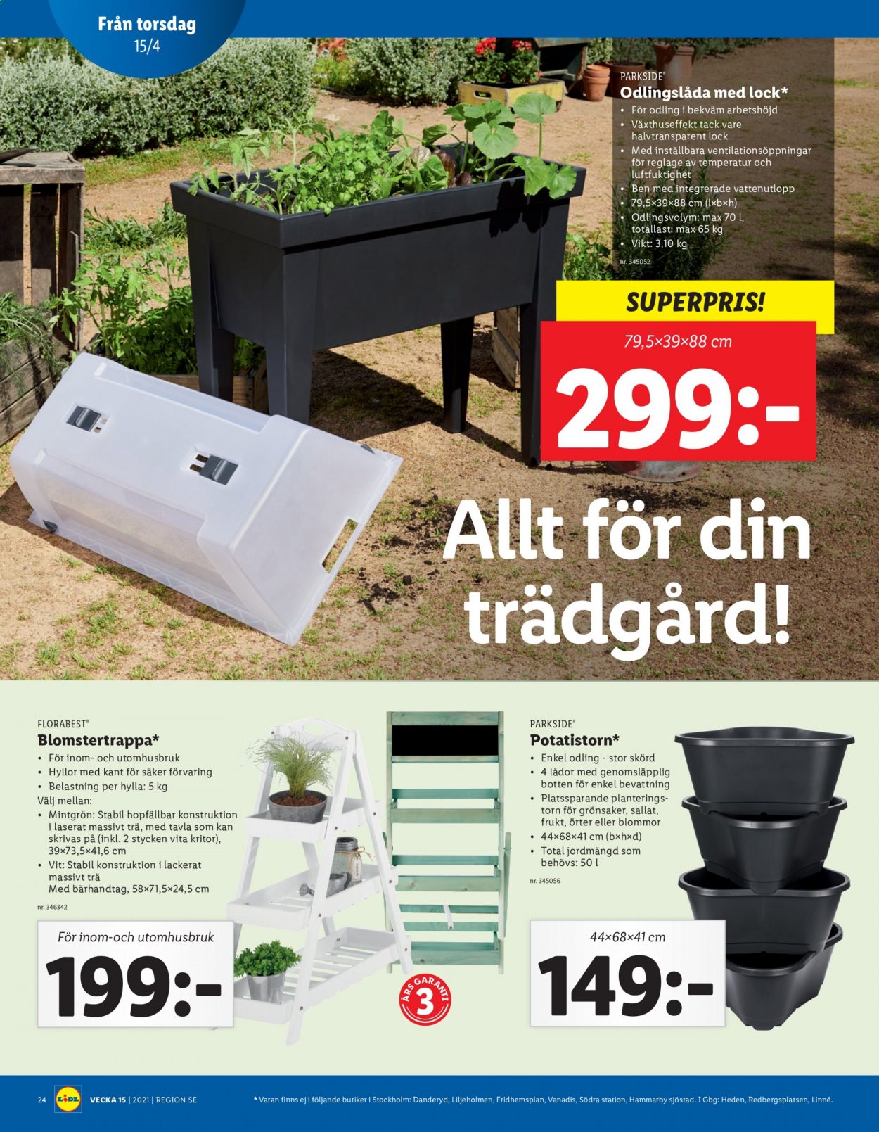 Lidl reklamblad - 12/4 2021 - 18/4 2021. Sida 24