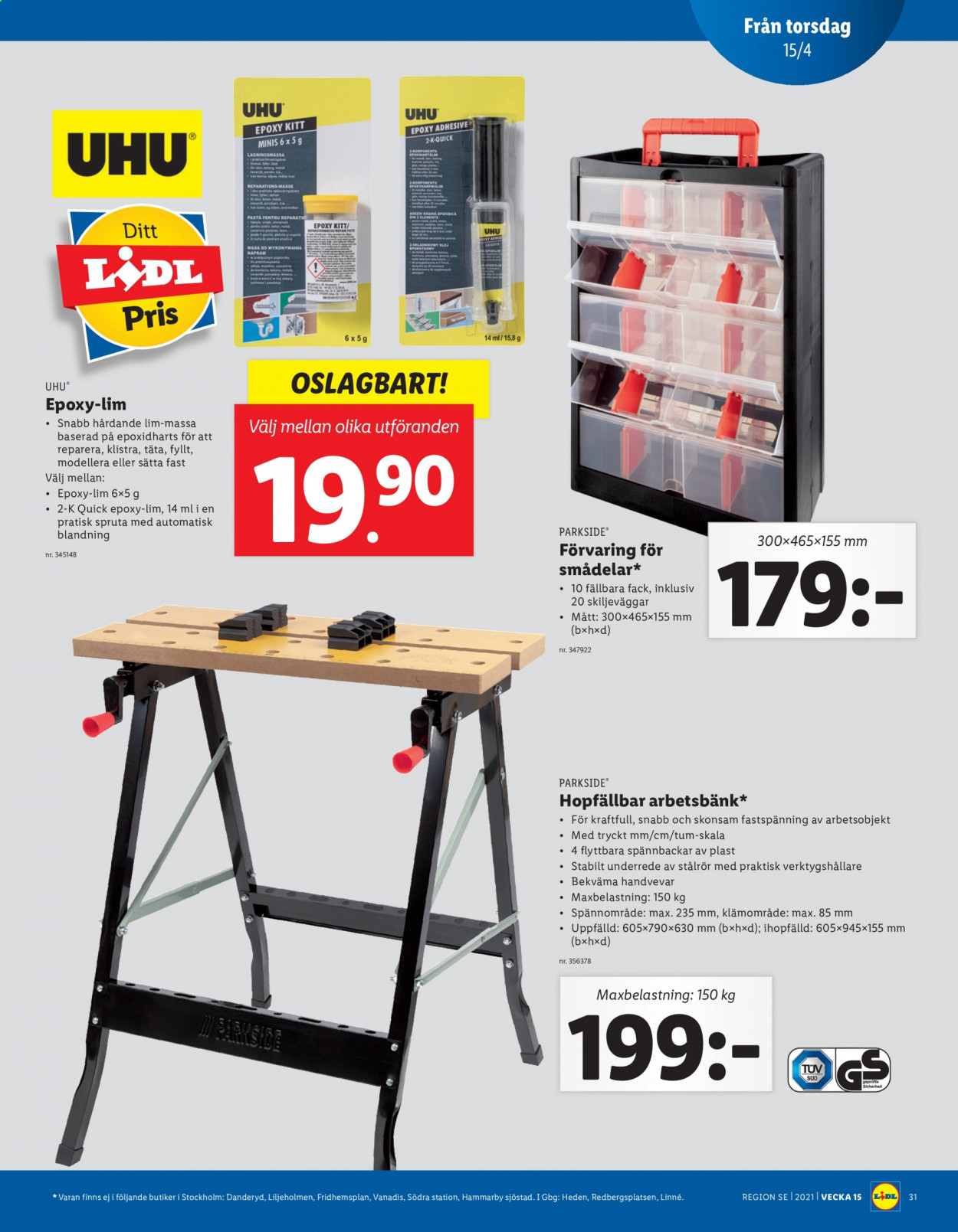 Lidl reklamblad - 12/4 2021 - 18/4 2021. Sida 31