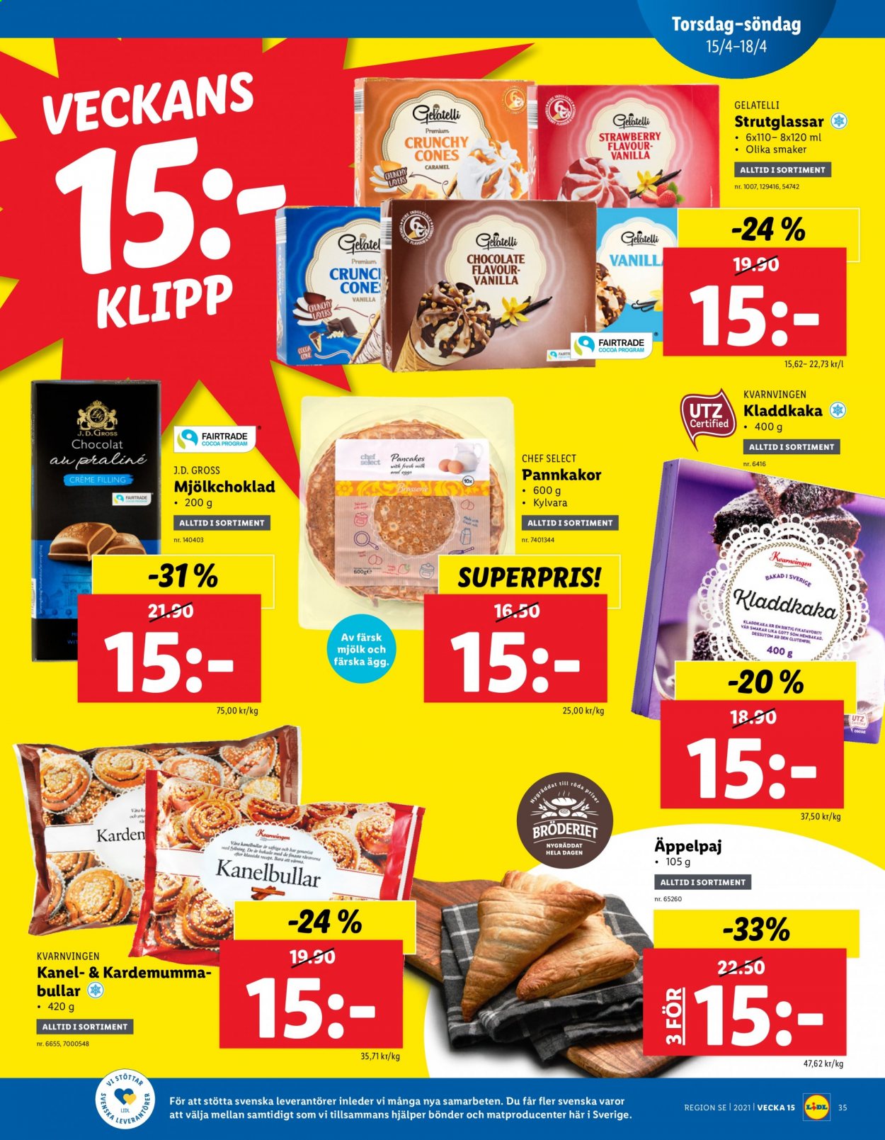 Lidl reklamblad - 12/4 2021 - 18/4 2021. Sida 35