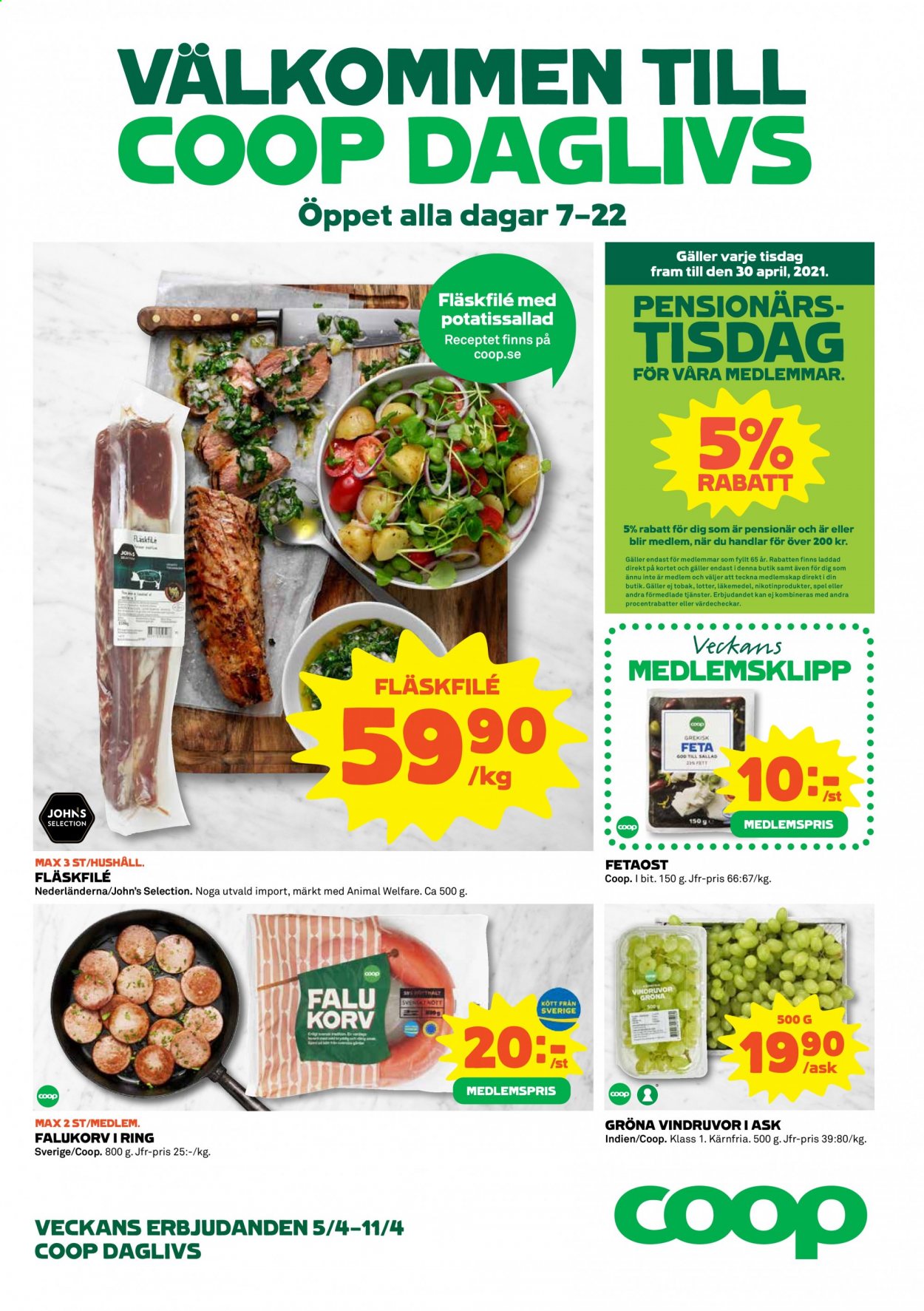 Coop reklamblad - 5/4 2021 - 11/4 2021. Sida 1