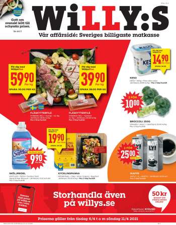 Willys reklamblad - 6/4 2021 - 11/4 2021.