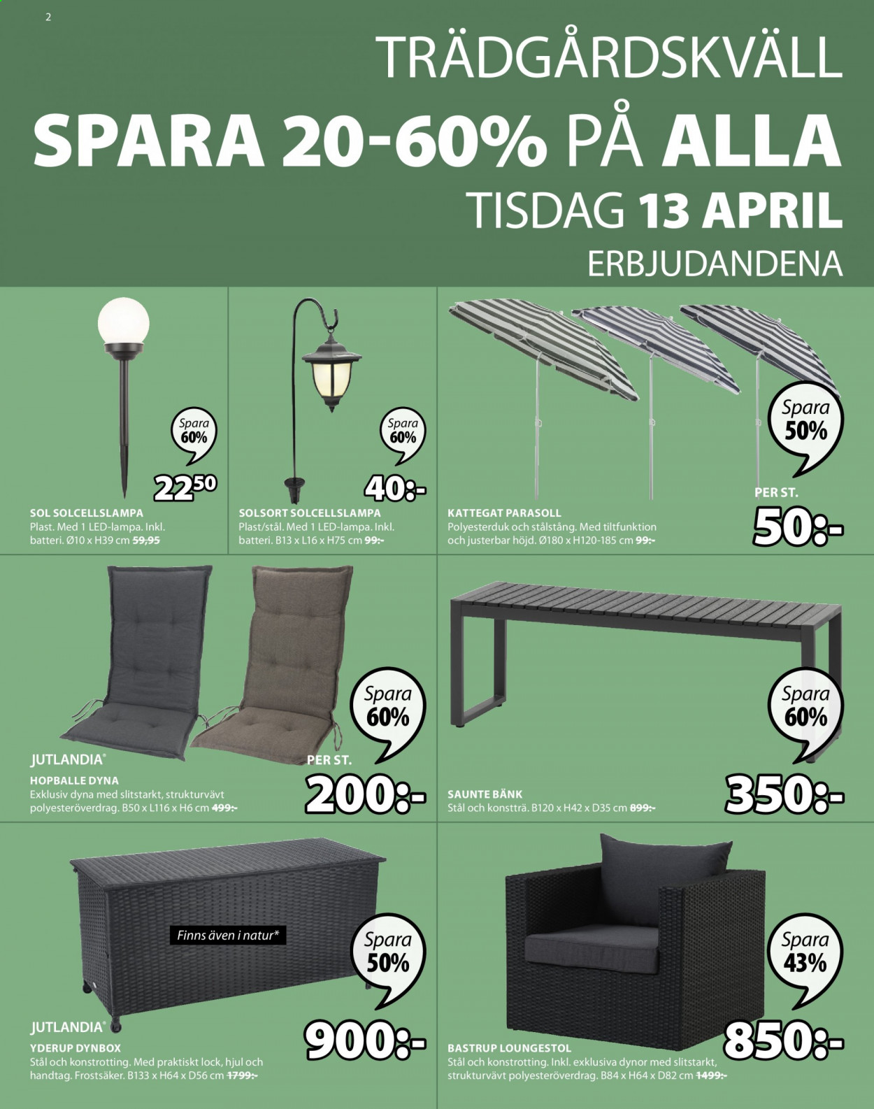 JYSK reklamblad - 11/4 2021 - 24/4 2021. Sida 2