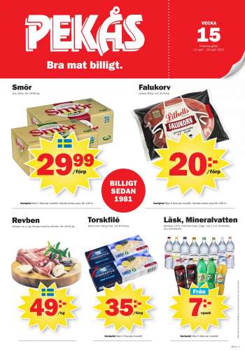 Pekås reklamblad - 12/4 2021 - 18/4 2021.