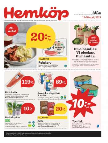 Hemköp reklamblad - 12/4 2021 - 18/4 2021.