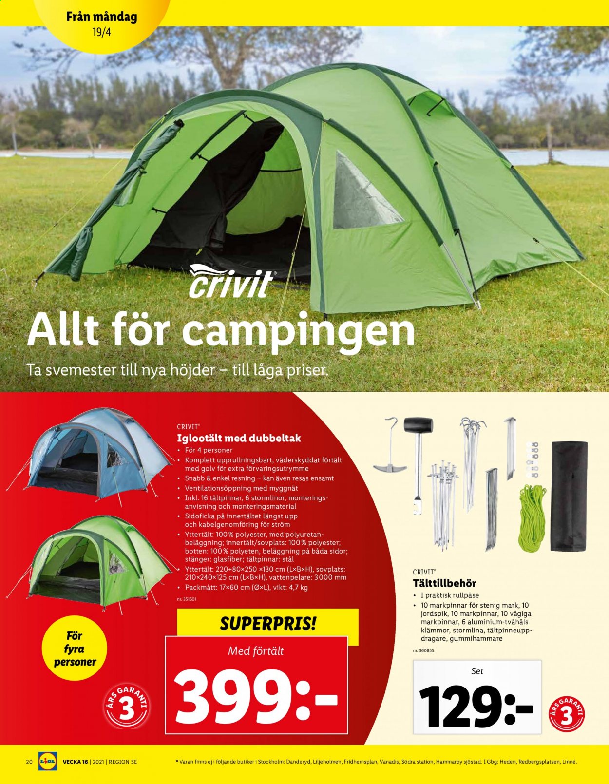 Lidl reklamblad - 19/4 2021 - 25/4 2021. Sida 20