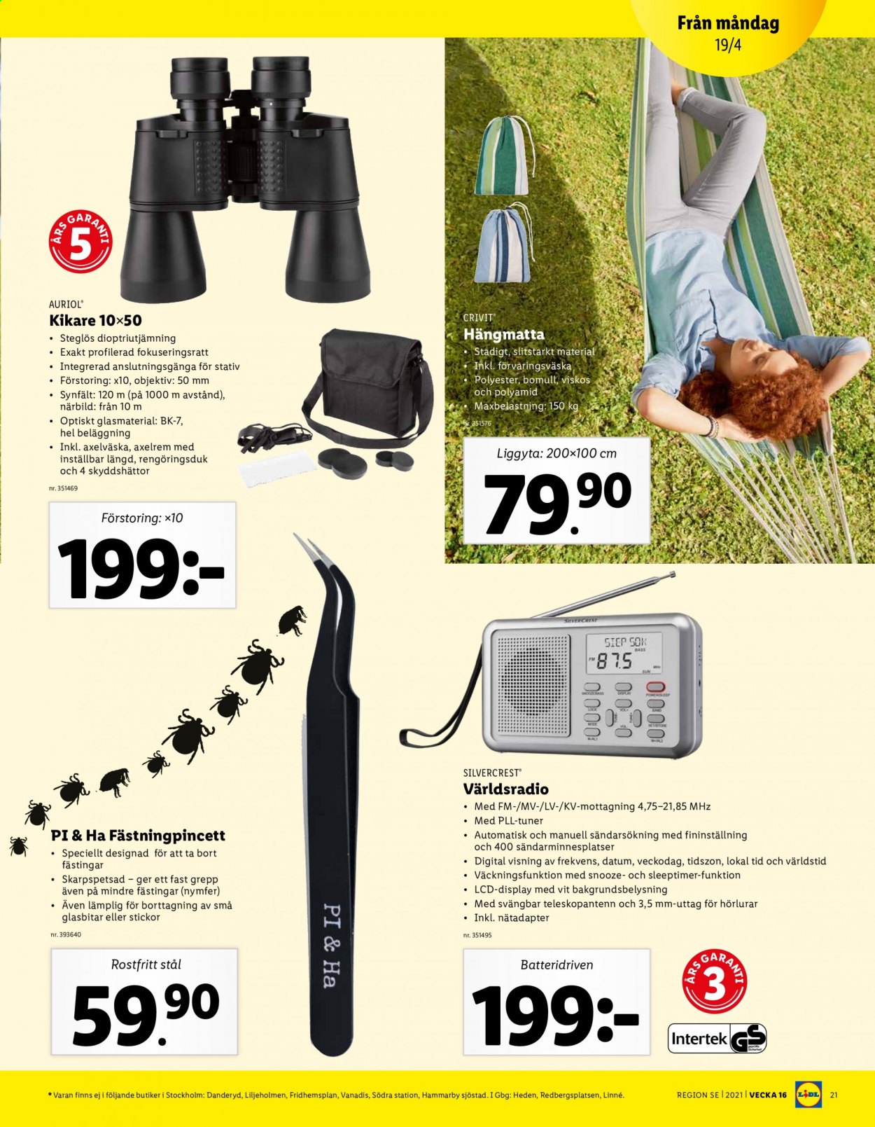 Lidl reklamblad - 19/4 2021 - 25/4 2021. Sida 21