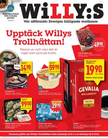 Willys reklamblad - 12/4 2021 - 18/4 2021.