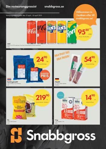 Axfood Snabbgross reklamblad - 12/4 2021 - 25/4 2021.