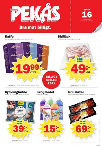 Pekås reklamblad - 19/4 2021 - 25/4 2021.