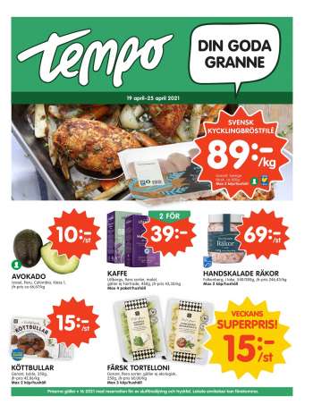 Tempo reklamblad - 19/4 2021 - 25/4 2021.