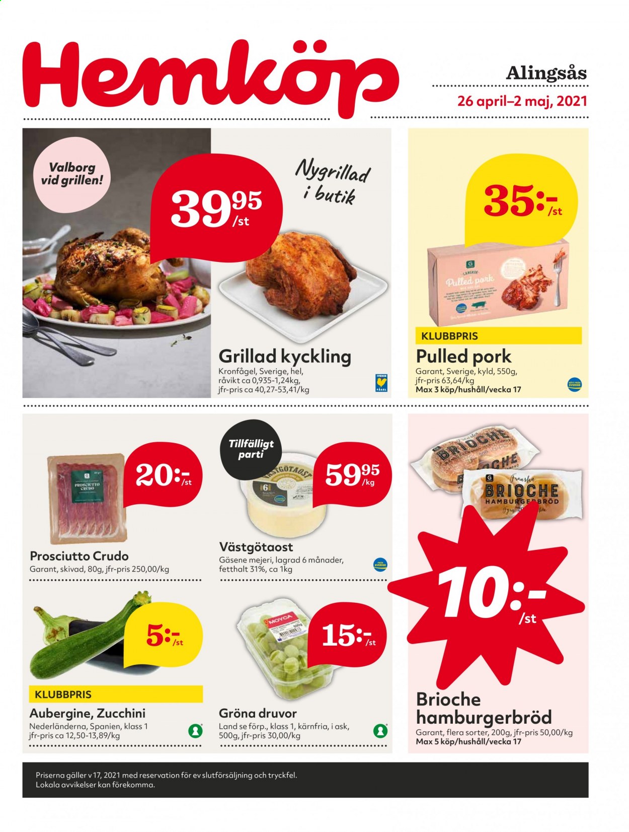 Hemköp reklamblad - 26/4 2021 - 2/5 2021. Sida 1