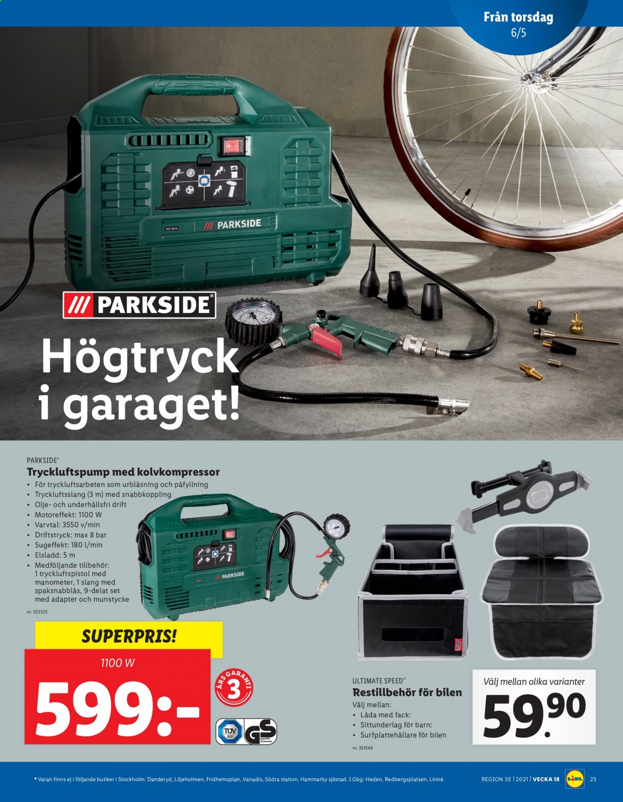 Lidl reklamblad - 3/5 2021 - 9/5 2021. Sida 23