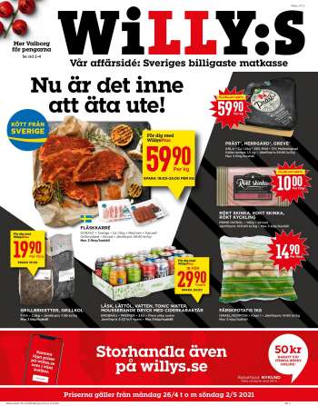 Willys reklamblad - 26/4 2021 - 2/5 2021.