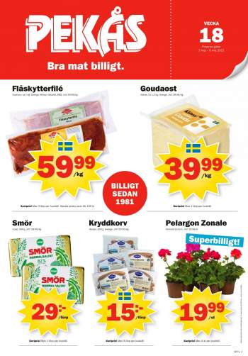 Pekås reklamblad - 3/5 2021 - 9/5 2021.