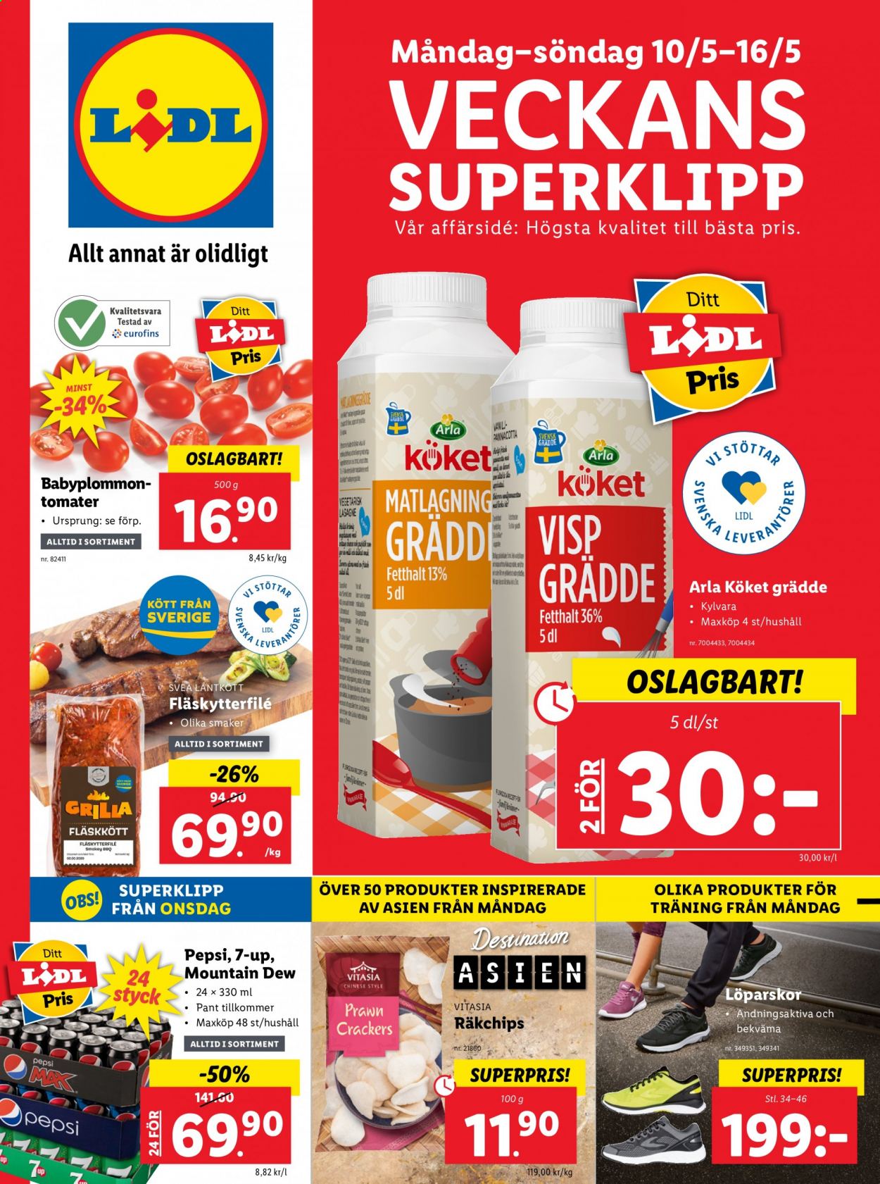 Lidl reklamblad - 10/5 2021 - 16/5 2021. Sida 1