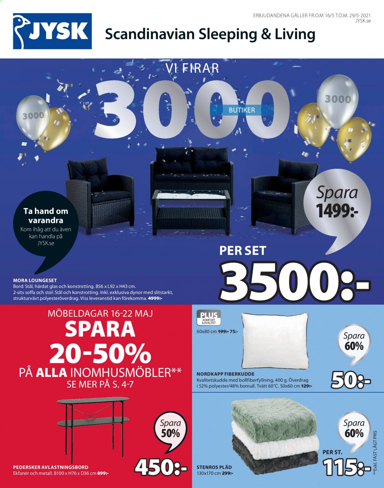 JYSK reklamblad - 16/5 2021 - 29/5 2021. Sida 1