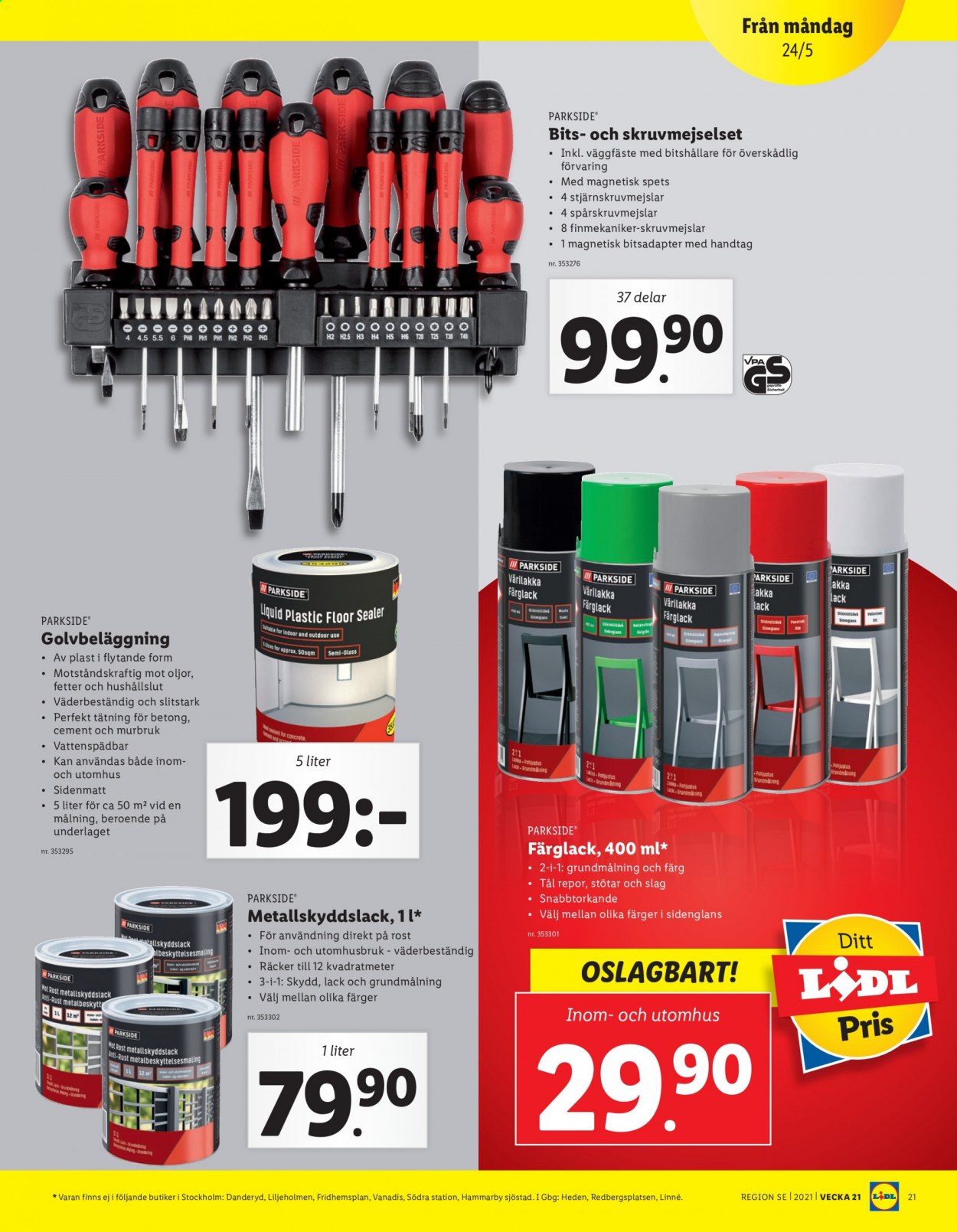 Lidl reklamblad - 24/5 2021 - 30/5 2021. Sida 21