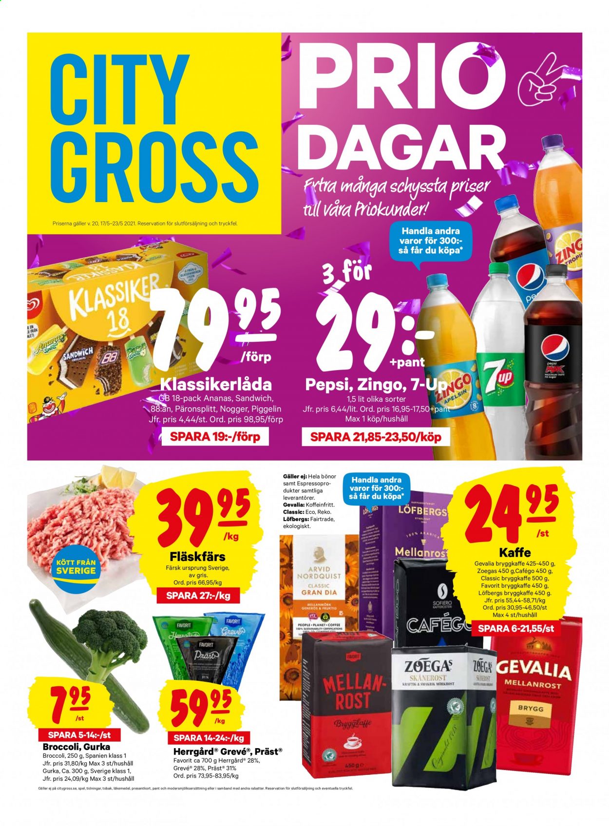 City Gross reklamblad - 17/5 2021 - 23/5 2021. Sida 1