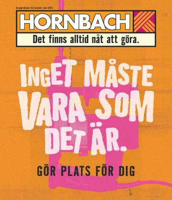 Hornbach reklamblad - 1/6 2021 - 30/6 2021.