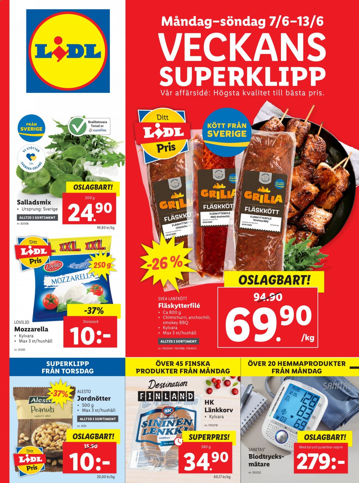 Lidl reklamblad - 7/6 2021 - 13/6 2021. Sida 1