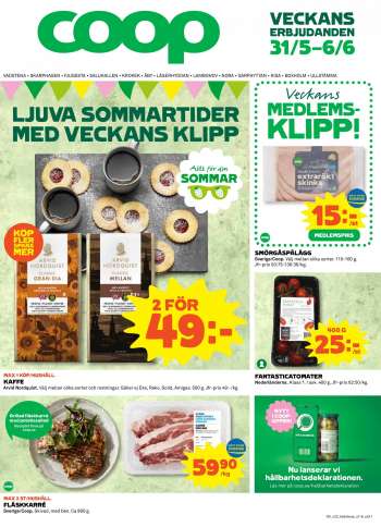 Coop reklamblad - 31/5 2021 - 6/6 2021.